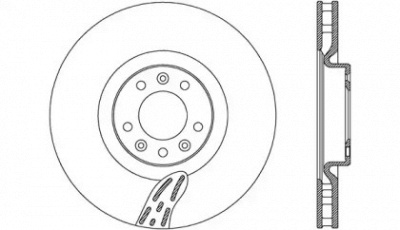 OPEN PARTS bda276820 -  Тормозной диск